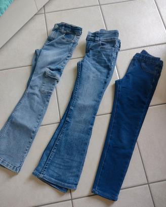 Jeans e leggings bambina 8/9 anni 
