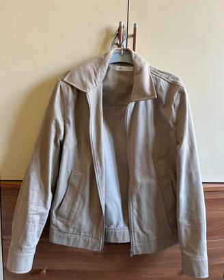 Giacca Zara beige uomo con colletto