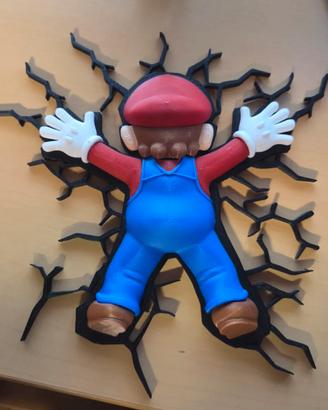 SuperMario crash decorazione muro