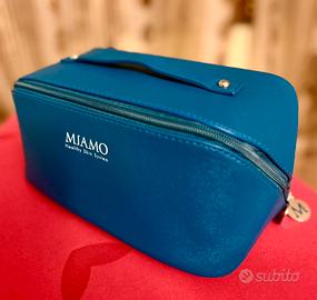 Beauty-case/pochette blu Miamo