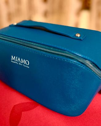 Beauty-case/pochette blu Miamo