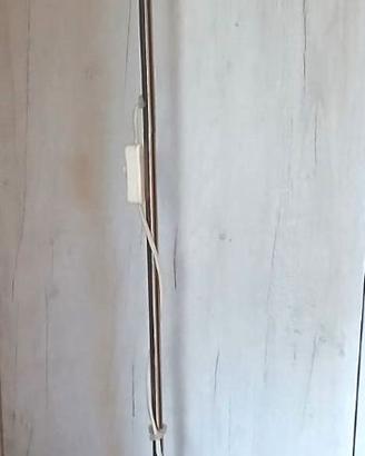 Lampada da terra IKEA Basisk faggio e acciaio