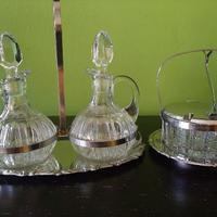 Set olio e aceto + formaggiera Vintage