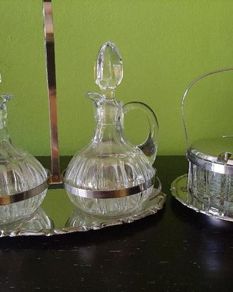 Set olio e aceto + formaggiera Vintage