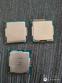 Stock CPU Intel i7-6700 + i5-3340 + i3-8100