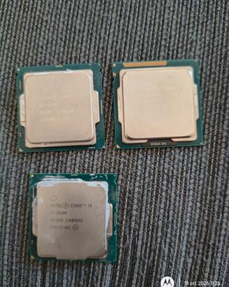 Stock CPU Intel i7-6700 + i5-3340 + i3-8100