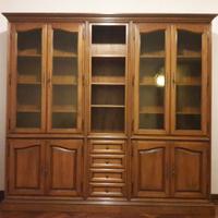 Mobile Salotto in Legno Massiccio Vetrina