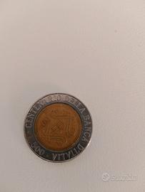 moneta da 500 lire del centenario della banca d'It