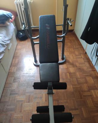 Panca Carnielli  esercizi pesi ginnastica 