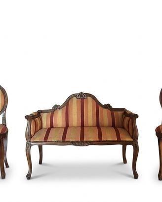 Set da Salotto stile Luigi Filippo.