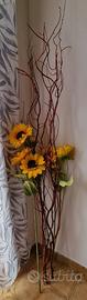 Rami decorativi e girasoli