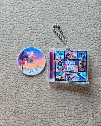 Grand Theft Auto 6 mini cd NFC keychain portachiav