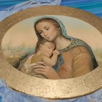 Dipinto a mano Maternità 50x70cm