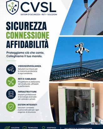 Sistemi di videosorveglianza, antifurto e reti