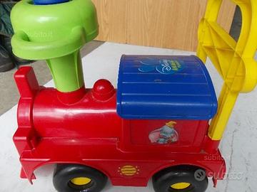 Trenino gioco della walt disney cavalcabile