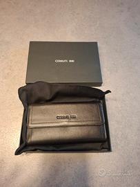 Portafoglio Cerruti 1881 donna in vera pelle nero