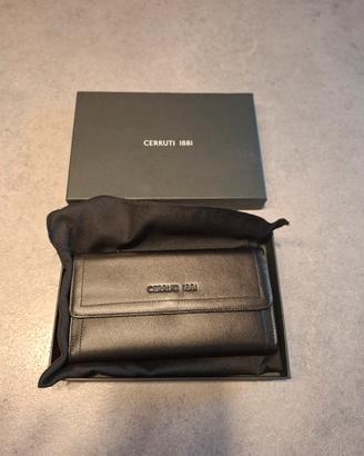 Portafoglio Cerruti 1881 donna in vera pelle nero
