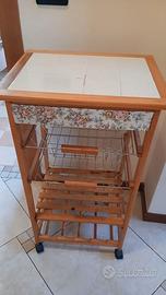 carrellino servitore cucina