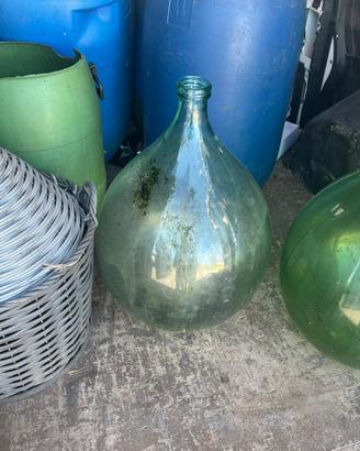 3 damigiane di vetro da 54 LT