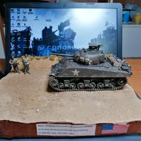 Diorama 1:35 carro armato USA M4 Sherman Nettuno