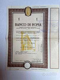 Vecchio certificato azionario