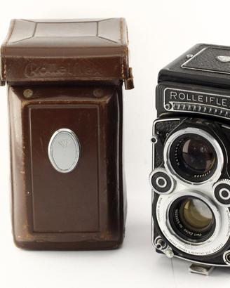 Rolleiflex 3,5F Planar White Face rara Telos