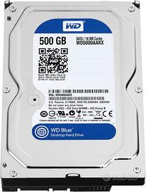 HDD Disco Rigido WD Blue 500 GB WD5000AAKX