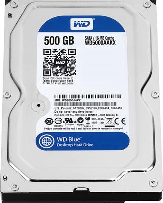 HDD Disco Rigido WD Blue 500 GB WD5000AAKX