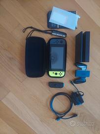 Nintendo switch+ controller comatibile+ vetrino 