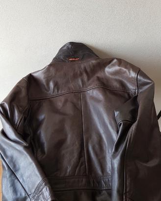 Giacca in pelle marrone Replay.m.L