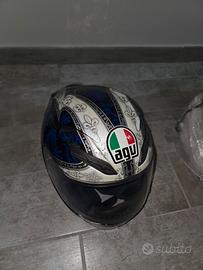  Set Moto Completo: Tuta in pelle M-TECH + Casco A