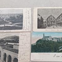 set cartoline postali antiche viaggiate Bologna 