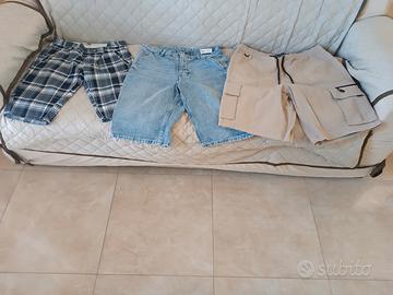 Tre pantaloncini 15 euro
