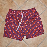 Costume da mare rosso blu bianco taglia M