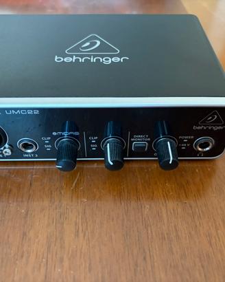 Behringer U-Phoria UMC22 – Scheda audio USB 2x2