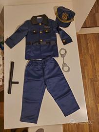 Vestito da carnevale poliziotto mis.100