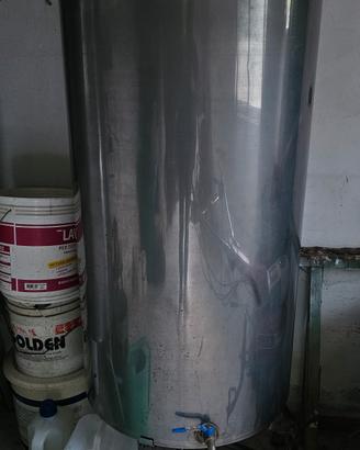 botte/serbatoio acciao da 450 litri con piedista