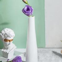 Vaso in vetro soffiato bianco NUOVO