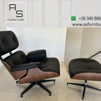Poltrona lounge chair replica Eames pelle SUPERIOR