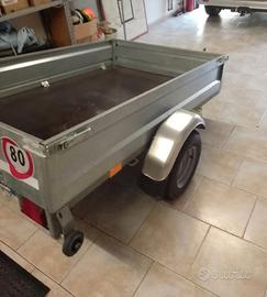 Carrello rimorchio porta cose ripieghevole