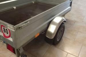 Carrello rimorchio porta cose ripieghevole
