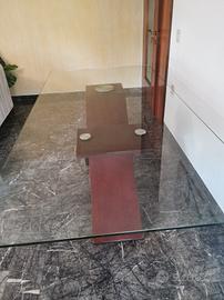 Tavolo da pranzo in vetro 200 x 100 