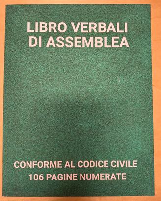 libro dei verbali di assemblea 
