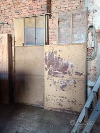 porta garage portone doppie ante in ferro