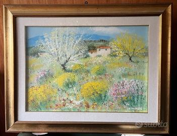 Quadro Feli Calven. Paesaggio primaverile.