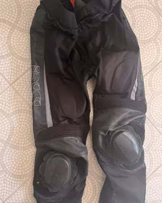 Pantaloni moto pelle iXS con saponette TG 52