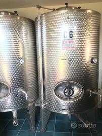 Serbatoio acciaio inox 1500 litri usato