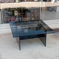 tavolino anni 70 con vetri fumè. vintage