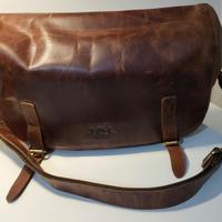 SID & VAIN cartella vera pelle ETON grande Bors