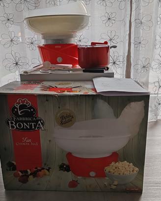 Macchina per zucchero filato, pop corn e fonduta